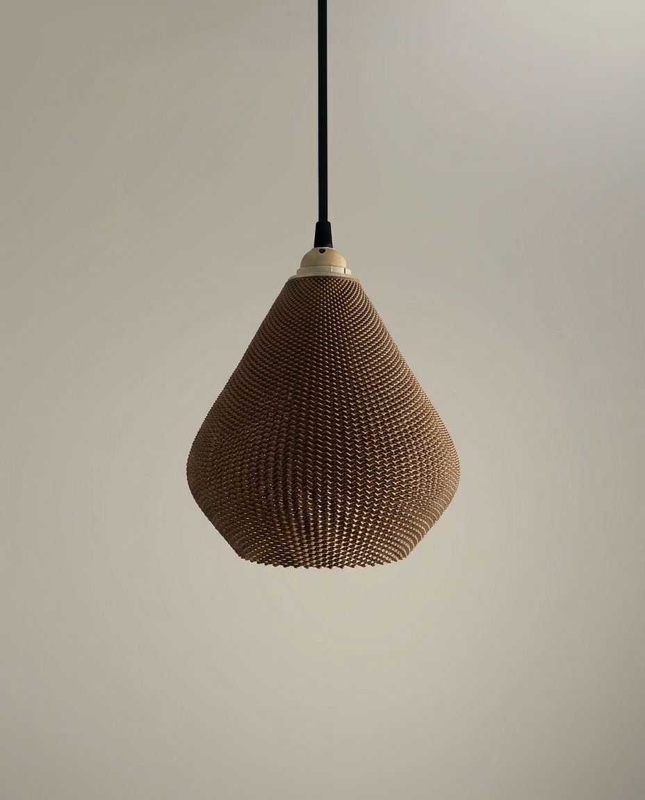 Aero | Ripple Mesh Teardrop Pendant
