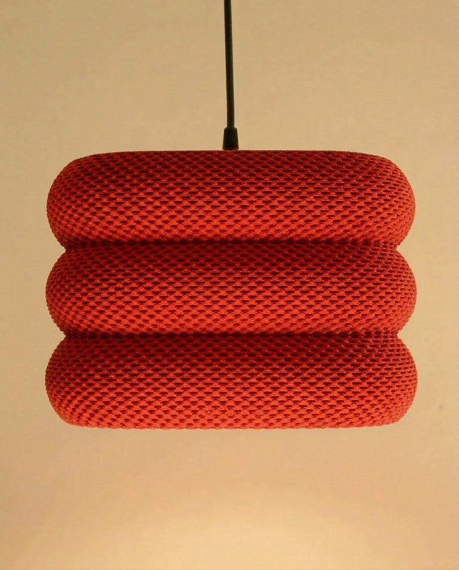 3D Printed Cube Lampshade CLARA | Geometric Modern Pendant