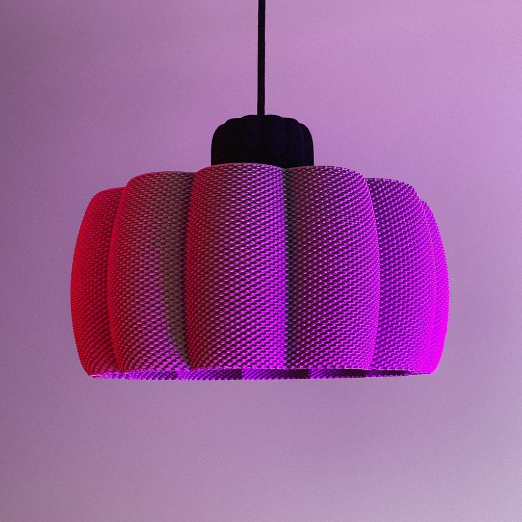 Ara Smooth Ripple Shade with diffuser.