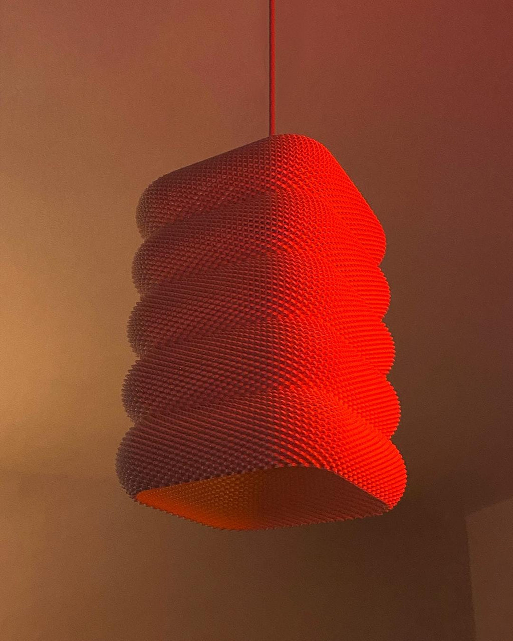 Ribbed lamp shade