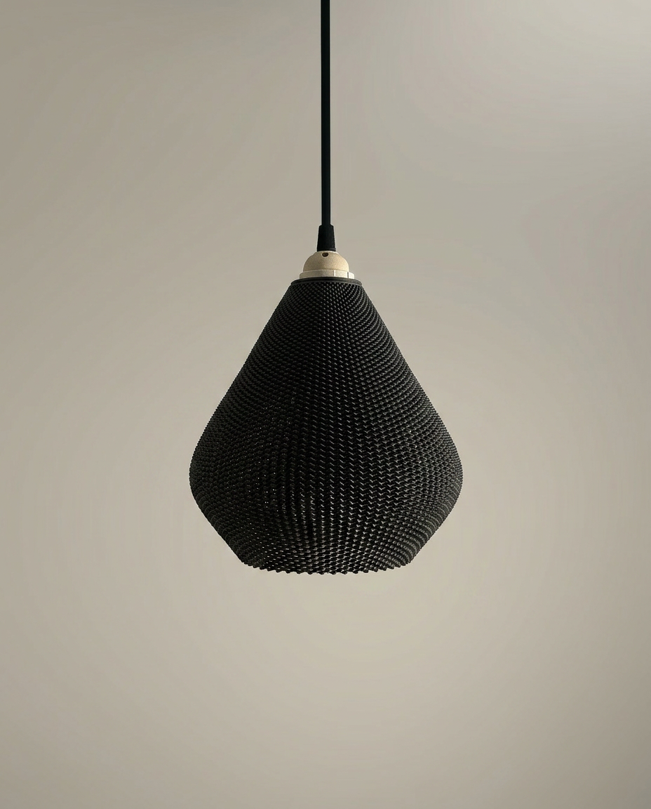 Aero | Ripple Mesh Teardrop Pendant