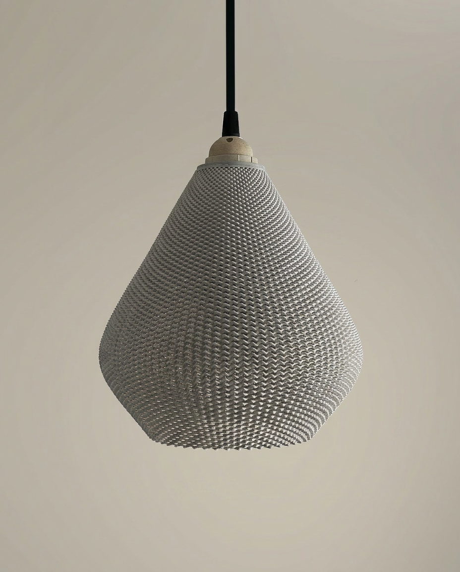 Aero | Ripple Mesh Teardrop Pendant