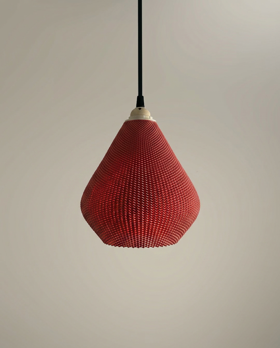 Aero | Ripple Mesh Teardrop Pendant