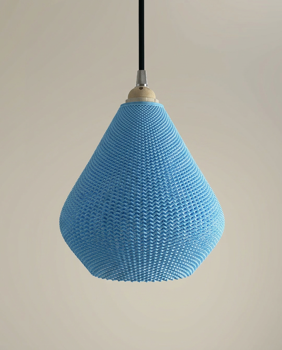 Aero | Ripple Mesh Teardrop Pendant
