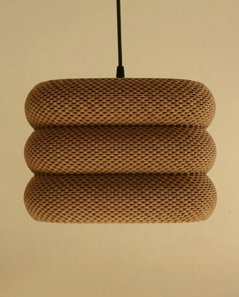 3D Printed Cube Lampshade CLARA | Geometric Modern Pendant