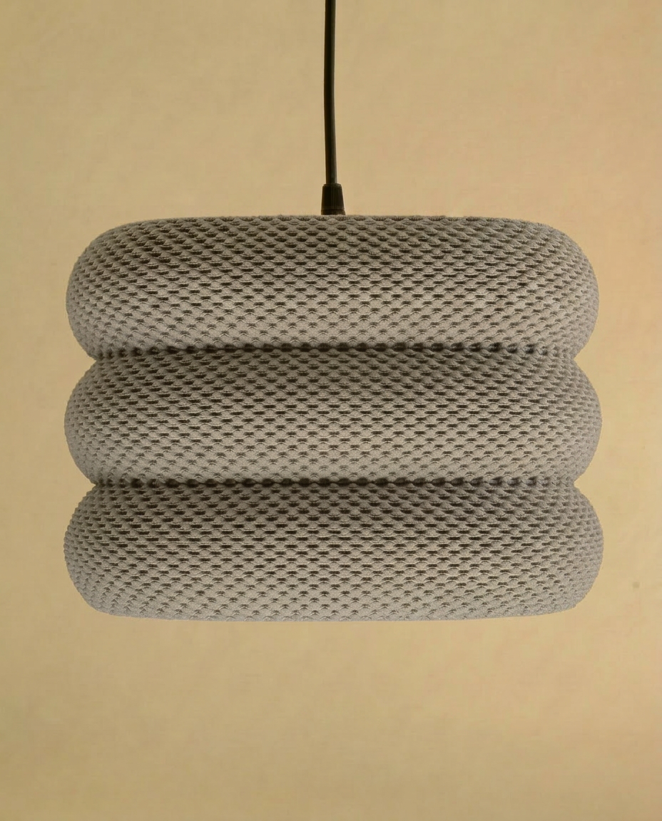 3D Printed Cube Lampshade CLARA | Geometric Modern Pendant