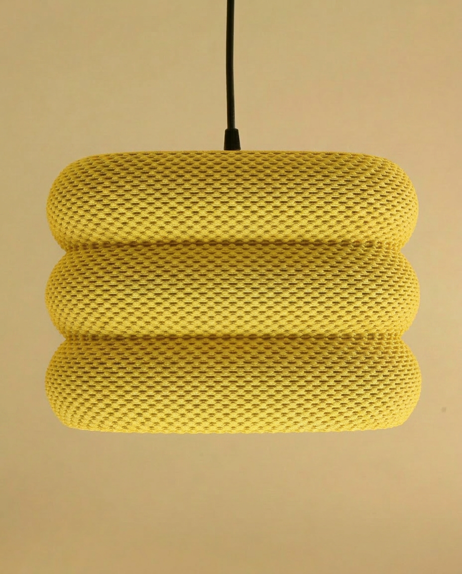 3D Printed Cube Lampshade CLARA | Geometric Modern Pendant