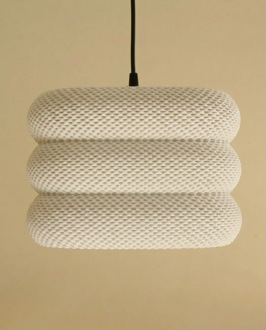 3D Printed Cube Lampshade CLARA | Geometric Modern Pendant
