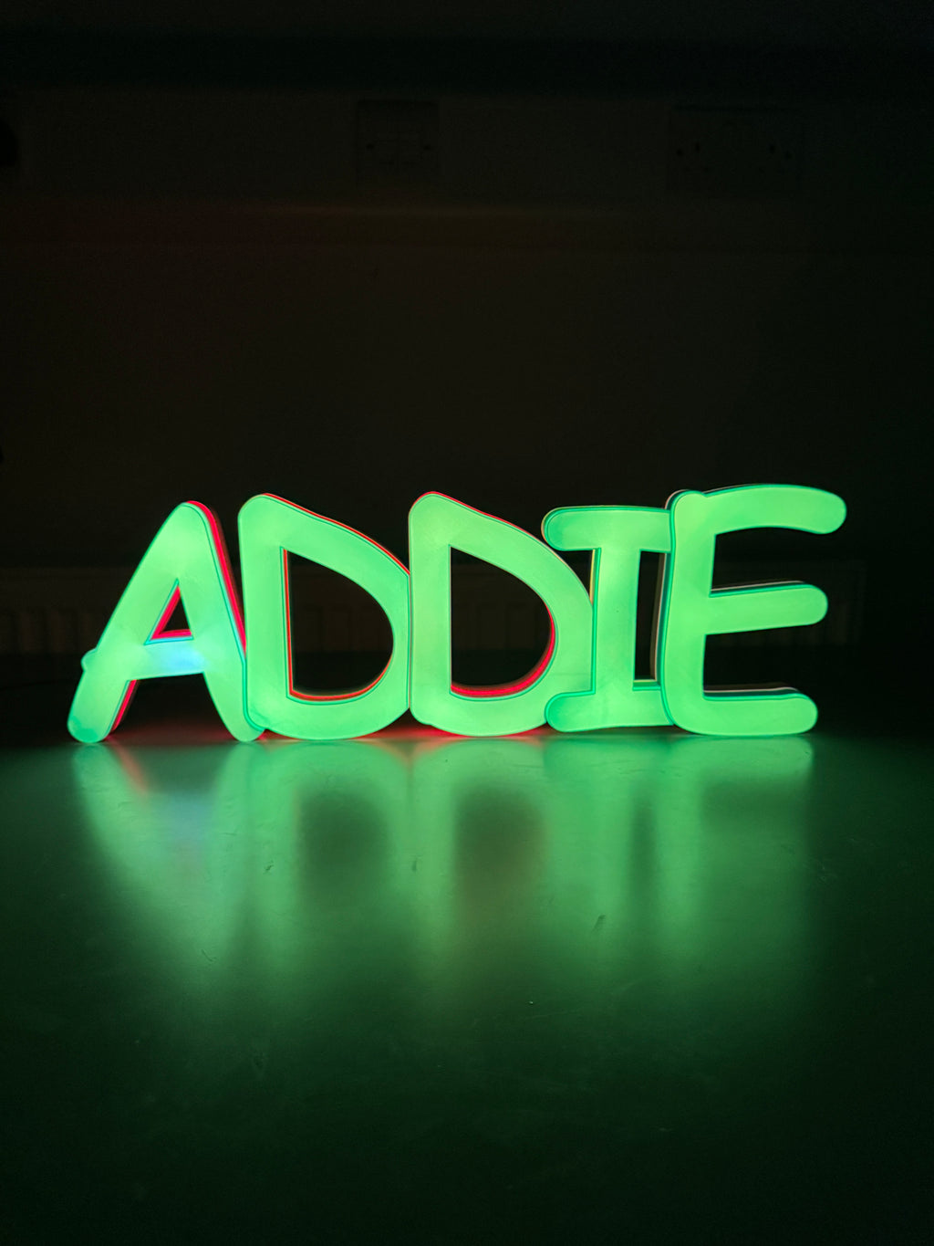 Custom LED Wi-Fi Controllable Name Sign