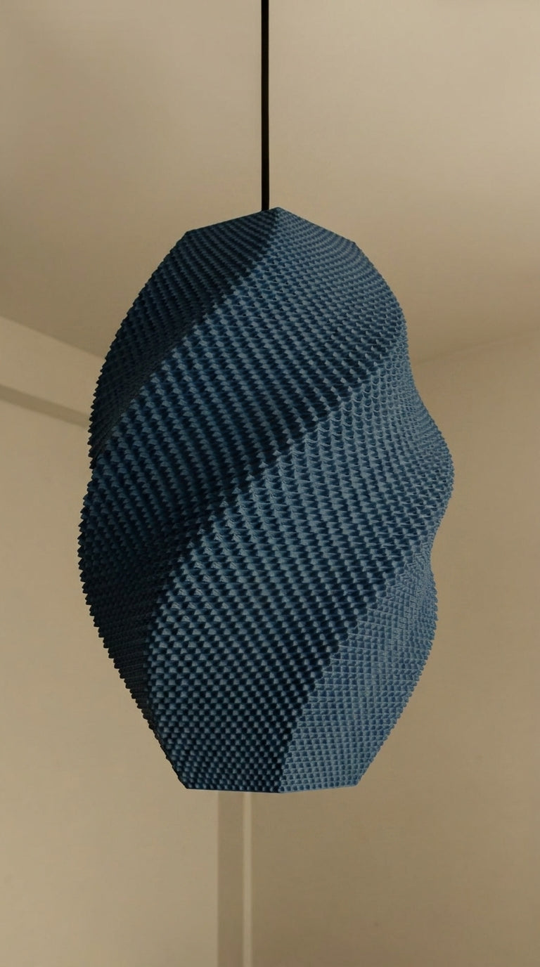 Gothic Geometric Pendant Lampshade Josefina — Dark Aesthetic 3D Printed