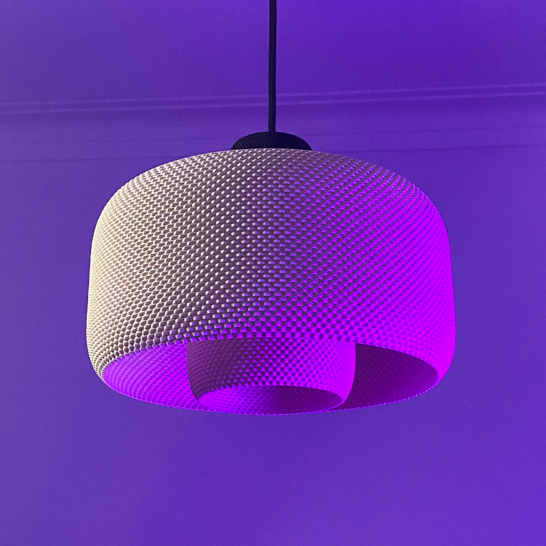 LOLA ripple mesh Pendant lamp shade with diffuser light