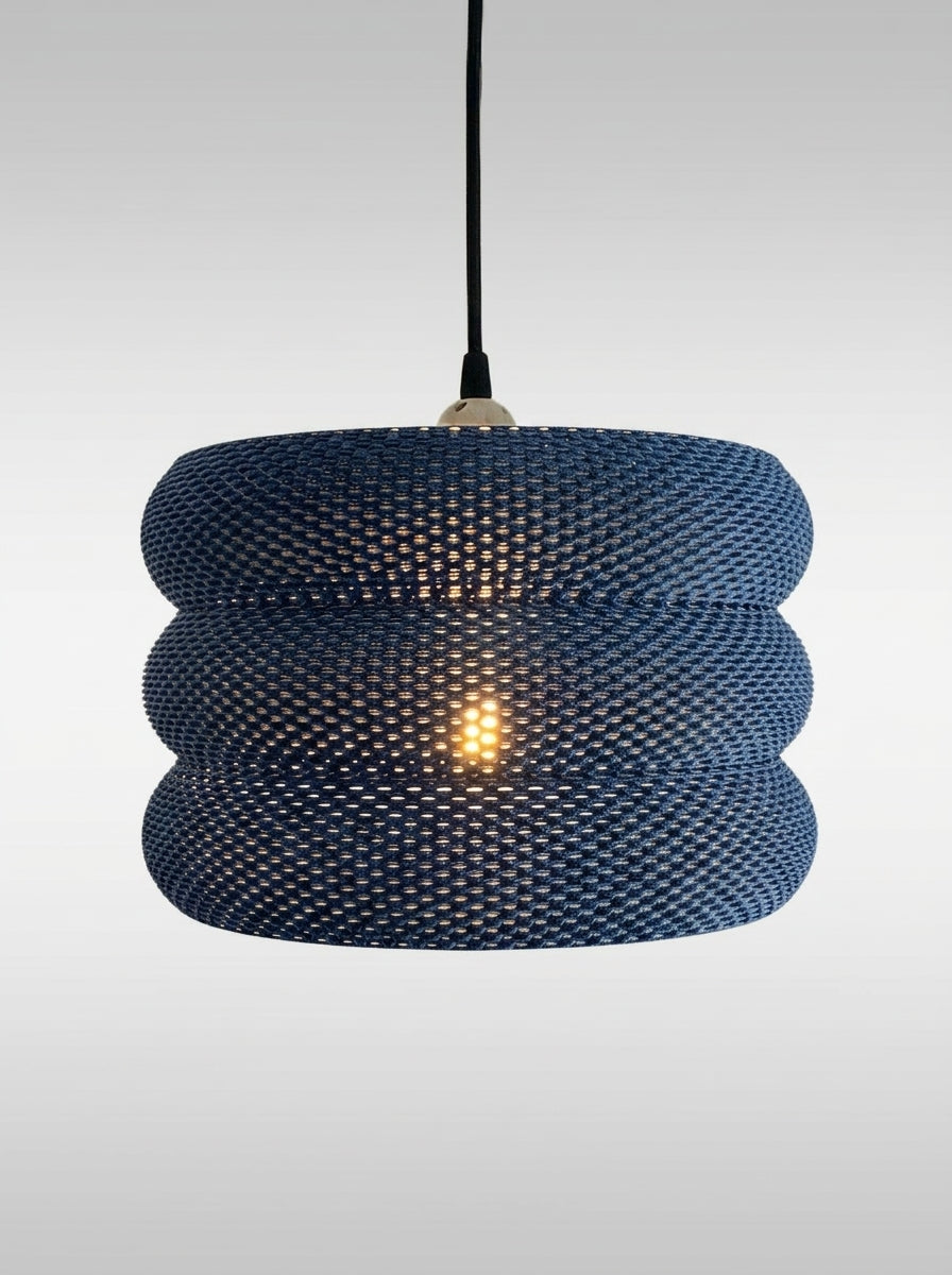 Mara Ripplemesh Lampshade — Designer Sculptural Statement