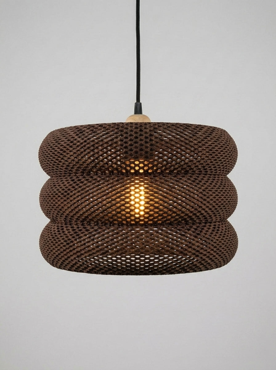 Mara Ripplemesh Lampshade — Designer Sculptural Statement