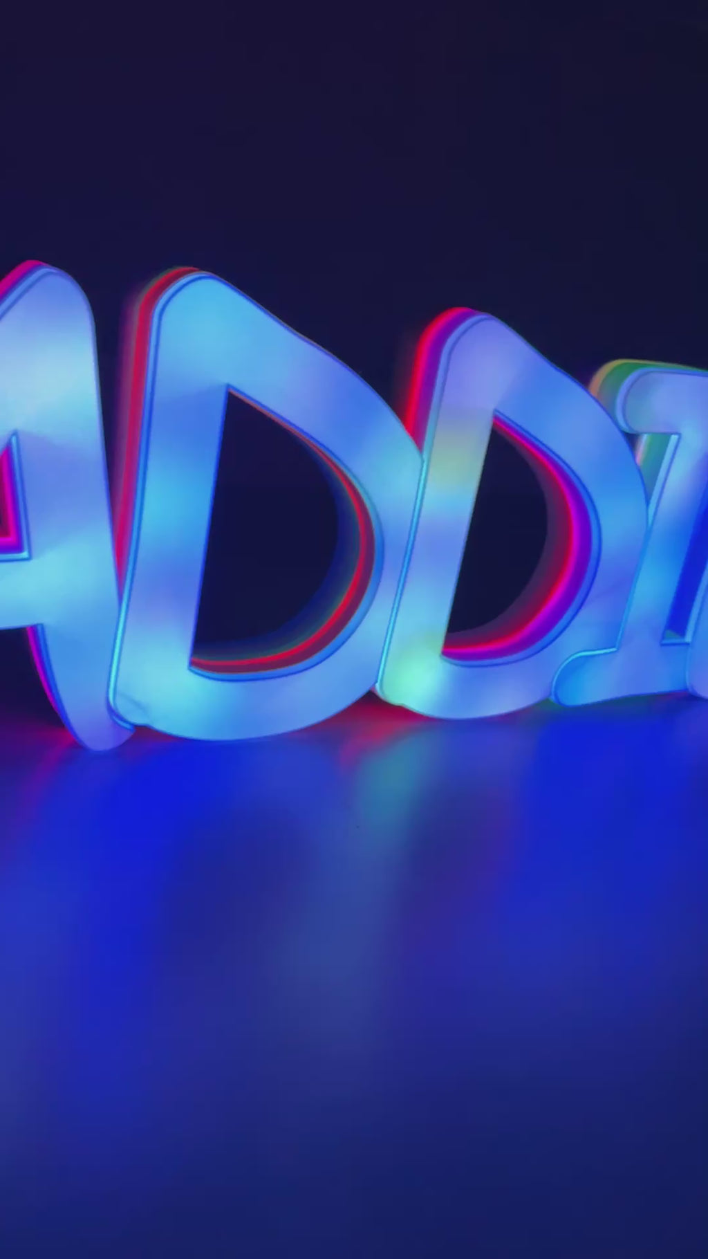 Custom LED Wi-Fi Controllable Name Sign