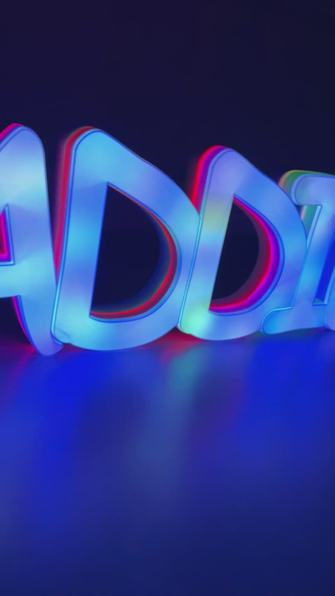 Custom LED Wi-Fi Controllable Name Sign