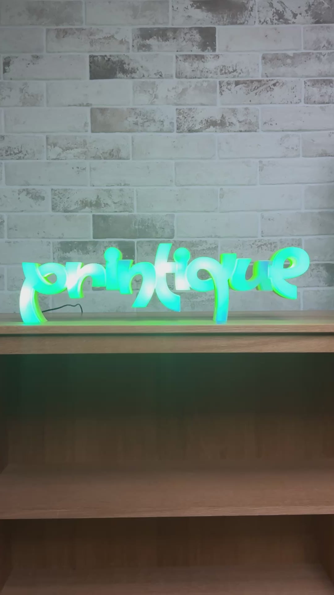 Custom LED Wi-Fi Controllable Name Sign