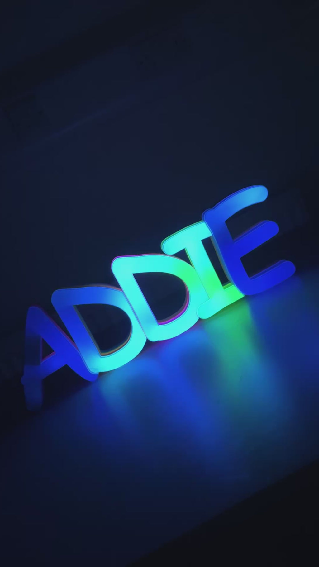Custom LED Wi-Fi Controllable Name Sign