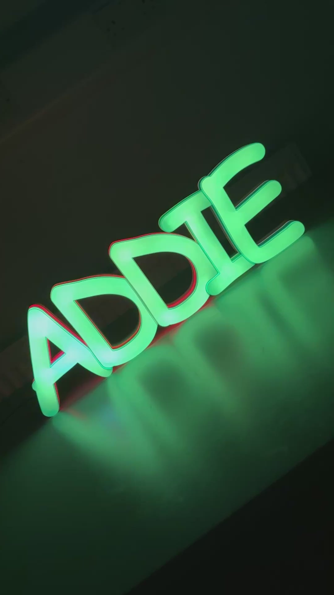 Custom LED Wi-Fi Controllable Name Sign